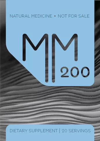 Example of microdosing packet with 200mg pills